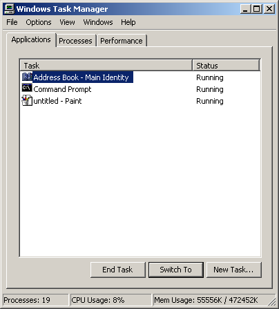 enable / disable task manager in windows xp home